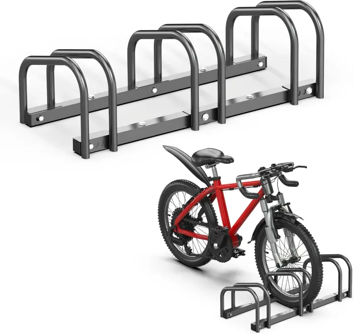 Ultrawall 3-Bike Floor Storage Rack for Garage