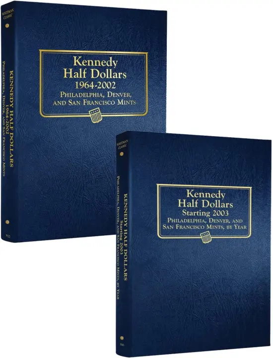 Whitman Kennedy Half Dollar Coin Album Set (1964–2025)